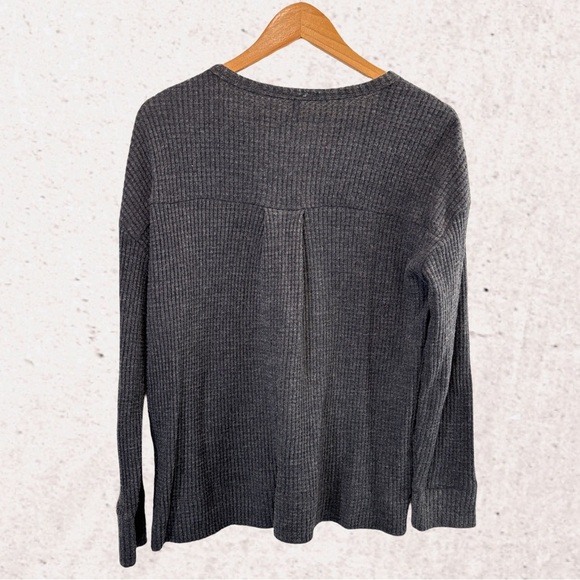 Z Supply Gray Long Sleeve Tee - Picture 2 of 4